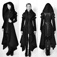 Load image into Gallery viewer, Long sleeve zipper large women&#39;s irregular wind coat Hoodie