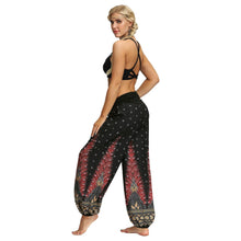 Load image into Gallery viewer, Women Bohemian Digital Printing Feather Fitness Yoga Casual Pants