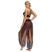 Load image into Gallery viewer, Women Bohemian Digital Printing Feather Fitness Yoga Casual Pants