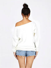Load image into Gallery viewer, Chrismas Sweatshirts Women Print Elk Hoodies Sportwear Pullover Sweatshirt Xmas Long Sleeve Off Shoulder Blouse Tops 2017