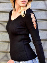 Load image into Gallery viewer, New Hollowed-out Long-sleeved Sweater Women Slim Jacket