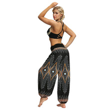 Load image into Gallery viewer, Women Bohemian Digital Printing Feather Fitness Yoga Casual Pants