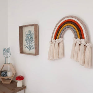 Home children's room decorative pendant woven rainbow pendant wall Pendant