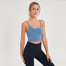 Load image into Gallery viewer, Merillat Backless Erogenous Zone Chest Pad Sports Bra Gathers and Shapes Fitness Camisole