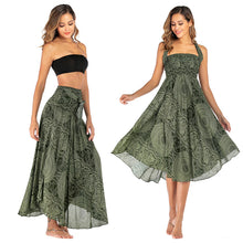 Load image into Gallery viewer, Casual National style Dress, Skirt, Beach Resort Skirt, Two Wearing Swing Skirts