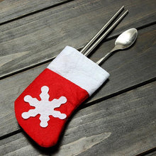 Load image into Gallery viewer, 10Pcs/Set Christmas Socks Cutlery Tableware Holder Sets Dinner Decor