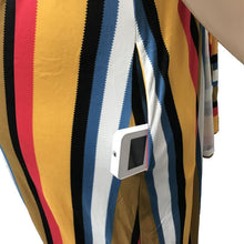 Load image into Gallery viewer, Large Women&#39;s Stripe Loose Dress with Belt and Suspender Summer