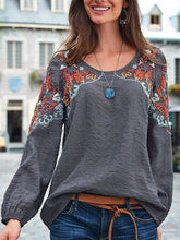 Load image into Gallery viewer, New Spring/Summer Casual Loose fitting Women&#39;s Embroidered Ethnic Style Top