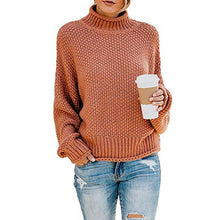 Load image into Gallery viewer, Women Fall/winter New Loose Turtleneck Pullover Plus Size Sweater