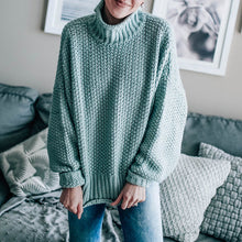 Load image into Gallery viewer, Women Fall/winter New Loose Turtleneck Pullover Plus Size Sweater