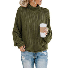 Load image into Gallery viewer, Women Fall/winter New Loose Turtleneck Pullover Plus Size Sweater