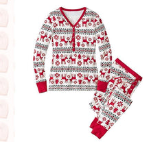 Load image into Gallery viewer, Family Christmas pajams printing set Xmas family suit -4