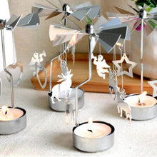 Load image into Gallery viewer, Rotate romantic candle holder Xmas  Spinning your Christmas party