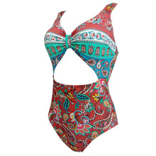 Load image into Gallery viewer, New Female Retro Style Triangle One-piece Swimsuit