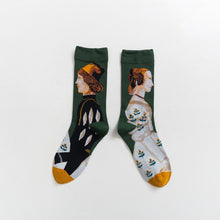 Load image into Gallery viewer, Designer socks children boneless sewing head pop style small Red Book Women&#39;s cotton socks