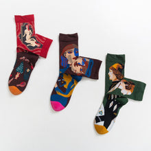 Load image into Gallery viewer, Designer socks children boneless sewing head pop style small Red Book Women&#39;s cotton socks