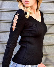 Load image into Gallery viewer, New Hollowed-out Long-sleeved Sweater Women Slim Jacket