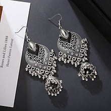 Load image into Gallery viewer, Retro Exotic Drops of Love Nepal Birdcage Bell Pendant Earrings