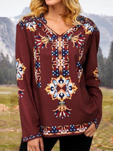 Load image into Gallery viewer, Spring loose print long sleeve T-shirt