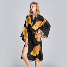 Load image into Gallery viewer, New style pajamas women&#39;s spring and summer Nightgown medium length plus size bathrobe morning gown household clothes