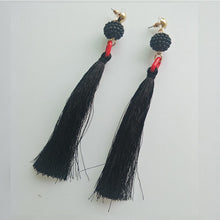 Load image into Gallery viewer, Bohemia charm high quality jewelry pendants with mix color tassel earring party