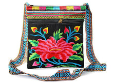 Load image into Gallery viewer, Tibet ethnic style double-sided embroidered bag three inner bags embroidered one shoulder leisure Women&#39;s bag cross carry small bag