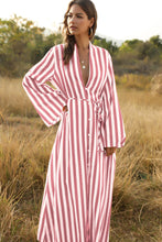 Load image into Gallery viewer, Stylish Women&#39;s Big Striped Comfortable Ultra-long Shirt Single-button Edgy Shirt