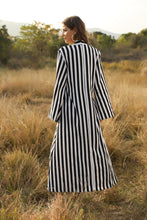 Load image into Gallery viewer, Stylish Women&#39;s Big Striped Comfortable Ultra-long Shirt Single-button Edgy Shirt