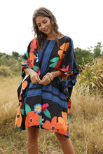 Load image into Gallery viewer, Fashion Fluffy Loose Dress Round Neck Bat Sleeve Women&#39;s Dress