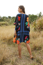 Load image into Gallery viewer, Fashion Fluffy Loose Dress Round Neck Bat Sleeve Women&#39;s Dress