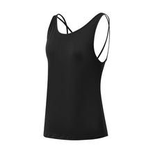 Load image into Gallery viewer, Back hollow thin belt female top yoga fitness vest female sling dry breathable hoodie loose thin