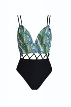 Load image into Gallery viewer, New Multicolor Printed Hollow One-piece Swimsuit