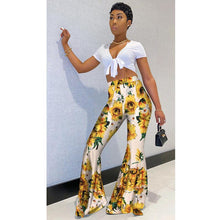 Load image into Gallery viewer, New Printed High-waist Flared Pants Holiday Style Leggings