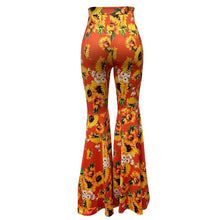 Load image into Gallery viewer, New Printed High-waist Flared Pants Holiday Style Leggings