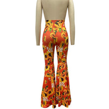 Load image into Gallery viewer, New Printed High-waist Flared Pants Holiday Style Leggings