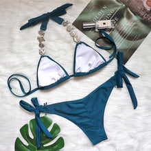 Load image into Gallery viewer, Sexy Bikini Split Diamond Swimsuit