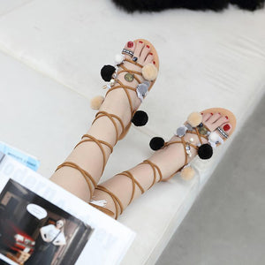 2018 Flat Heel Strap Beach Sandals