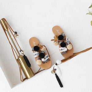 2018 Flat Heel Strap Beach Sandals