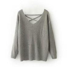 Load image into Gallery viewer, Knit Long Sleeve Backcross Sweater