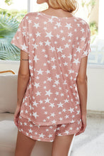 Load image into Gallery viewer, Summer casual print tie dye star pajamas short sleeve home wear set