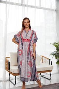 New Four-way Stretch Printing Loose Casual Cover up
