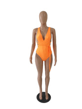 Load image into Gallery viewer, Solid color sexy one-piece swimsuit