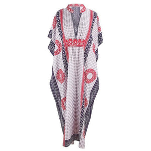 New Four-way Stretch Printing Loose Casual Cover up