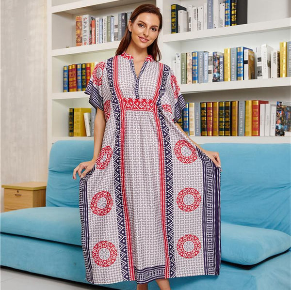 New Four-way Stretch Printing Loose Casual Cover up