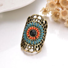 Load image into Gallery viewer, Vintage Flower Unique Carved Antique Punk Totem Lucky Ring Jewelry