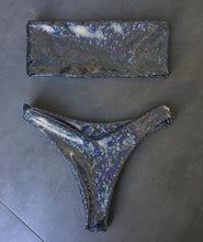 Load image into Gallery viewer, Split Swimsuit Sparkling Sexy Leather Bikini