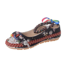 Load image into Gallery viewer, Beaded Ethnic Style Retro Bandage Embroidered Cloth Shoes