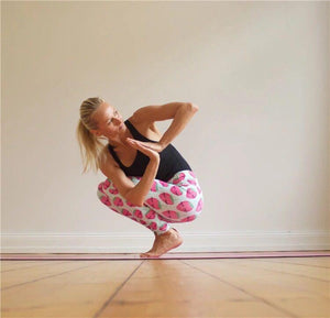Strawberry Pattern Fresh Yoga Leggings