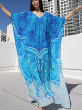 Load image into Gallery viewer, Beach Robes Seaside Vacation Blouse Cover Up Dress