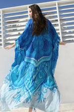 Load image into Gallery viewer, Beach Robes Seaside Vacation Blouse Cover Up Dress